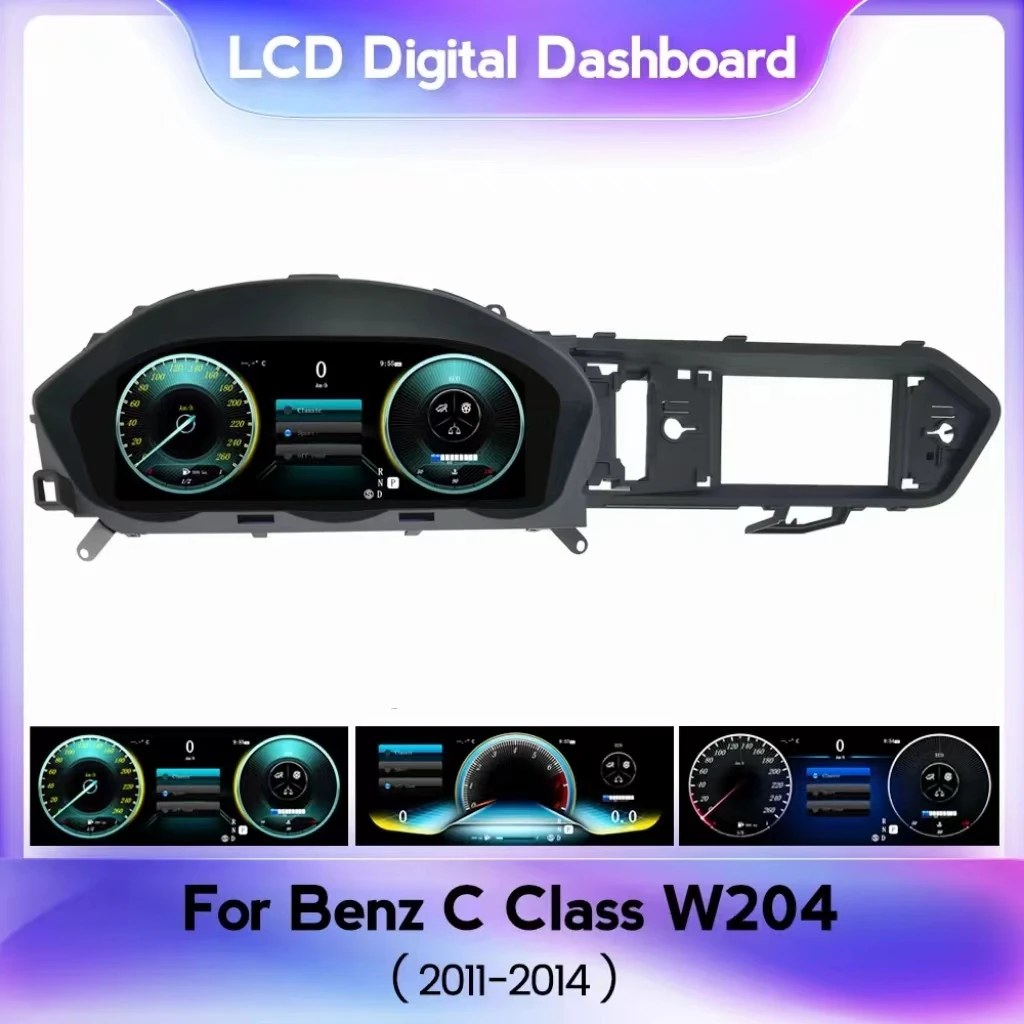 Combiné d'instruments numérique Mercedes-Benz Classe C W204
